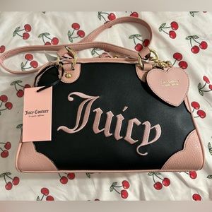 NWT Juicy Couture Urban Heritage Bowler bag in Liquorice